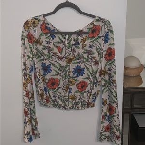 free people floral blouse